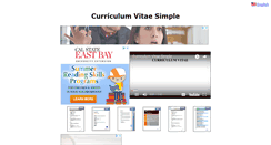 Desktop Screenshot of curriculumvitaesimple.com